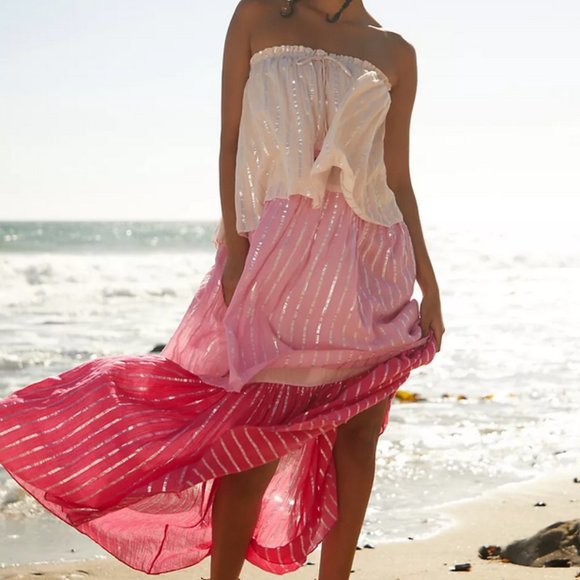 PQ Swim Swim Pq Swim Anthropologie Briar Coverup Maxi Dress Pink